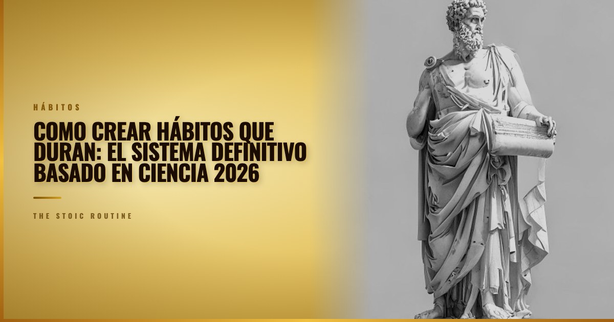 Como crear hábitos que duran: el sistema definitivo basado en ciencia 2026