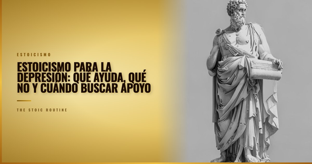 Estoicismo para la depresión: qué ayuda, qué no y cuándo buscar apoyo