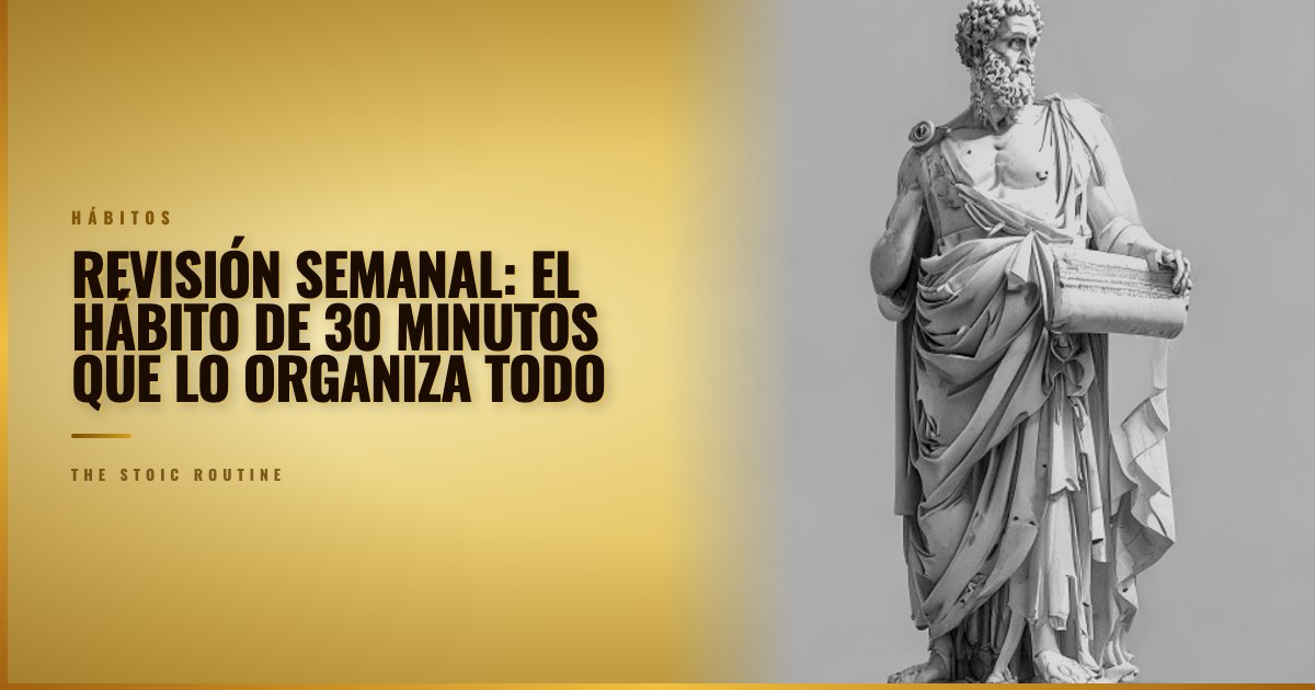Revisión semanal: el hábito de 30 minutos que lo organiza todo