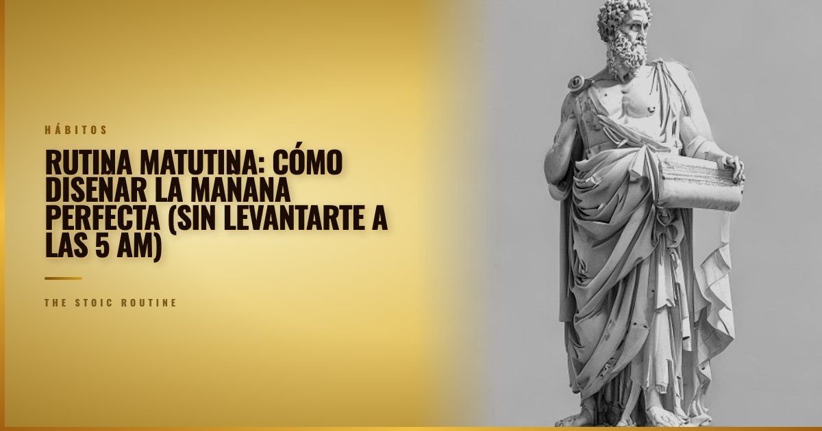 Rutina matutina: cómo diseñar la mañana perfecta (sin levantarte a las 5 am)